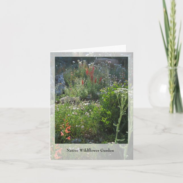 Wildblume Garden - Nationale Notecard Karte (Vorderseite)