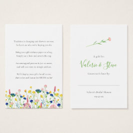 Wildblume Garden No Wrap Dusche Geschenk-Tag