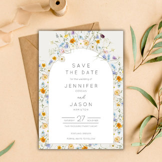 Wildblume Garden Wedding Save The Date
