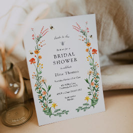 Wildblume-Garten-Brautparty Brie to Bee Einladung