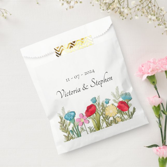 Wildblume Gastgeschenk Hochzeit Bags Geschenktütchen (Versiegelt)
