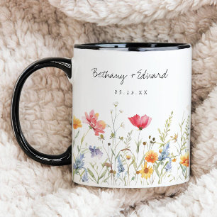 Wildblume Gastgeschenk Hochzeit Kaffee Tasse
