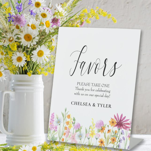 Wildblume Gastgeschenke Hochzeiten Pedestzeichen Sockelschild (Von Creator hochgeladen)