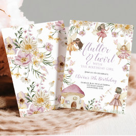 Wildblume Geburtstag Einladung