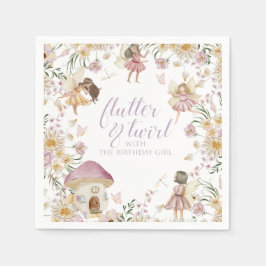 Wildblume Geburtstag Serviette