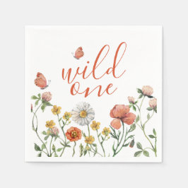 Wildblume Geburtstagsparty Serviette