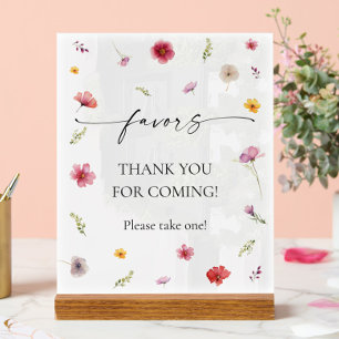 Wildblume Gefallen Acrylschild