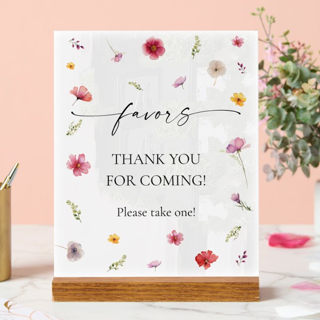 Wildblume Gefallen Acrylschild (Von Creator hochgeladen)