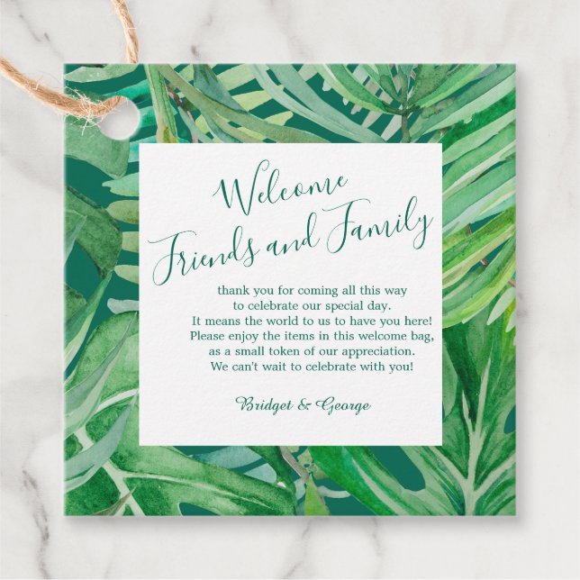 Wildblume Geschenkanhänger (Vorderseite)