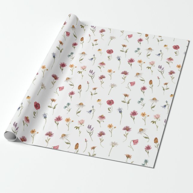 Wildblume Geschenkpapier (Ungerollt)