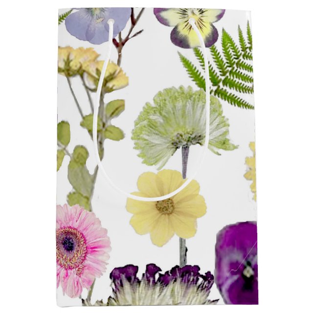 Wildblume Geschenktasche Mittlere Geschenktüte (Vorderseite)