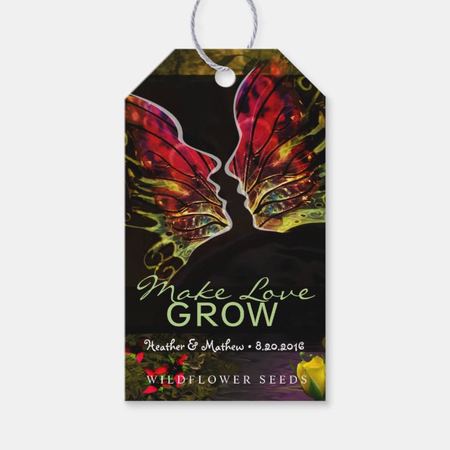 Wildblume-Geschenktasten Geschenkanhänger (Vorderseite)