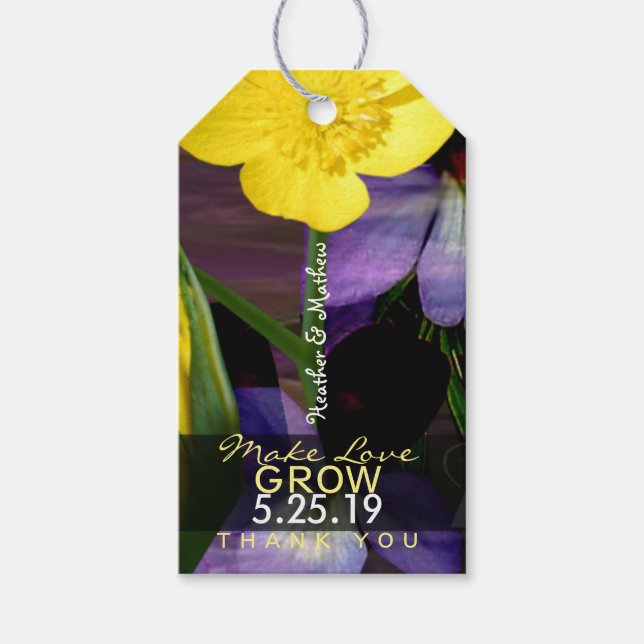 Wildblume-Geschenktasten Geschenkanhänger (Vorderseite)