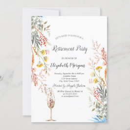 Wildblume getrocknet, Gläsersatz Einladung