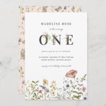 Wildblume Girl 1. Geburtstag