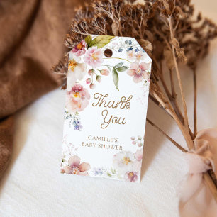Wildblume Girl Baby Dusche Gefallen Geschenkanhänger