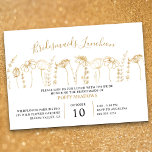 Wildblume Gold Sketch Bridesmaids Luncheon Einladung<br><div class="desc">Bridesmaids Luncheon Wildblume Einladung mit goldenen Wildblume Grenze. Dieses einfache und zarte botanische Blumendesign besticht durch goldene Blume, die in vergoldeter Linienkunst skizziert sind. Bridesmaids Luncheon ist in femininer Schriftzypografie eingeprägt und die einladende Vorlage steht Ihnen zur persönlichen Gestaltung zur Verfügung. Bitte stöbern Sie in meiner Sketch-Sammlung von Wildblumen nach...</div>