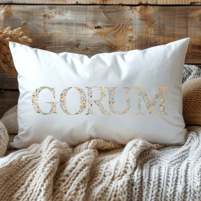 Wildblume Gorum Louisiana Staat Throw Pillow Lendenkissen (Von Creator hochgeladen)