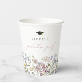 Wildblume Graduation Party Paper Cup Floral Boho Pappbecher