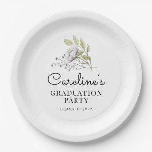 Wildblume-Graduierungspartei 2022 Pappteller