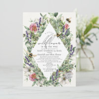 Wildblume Greenery Rhombus Baby Shower by Mail