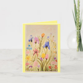 Wildblume Grußkarte Karte