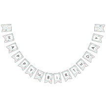 Wildblume Happy Birthday Banner