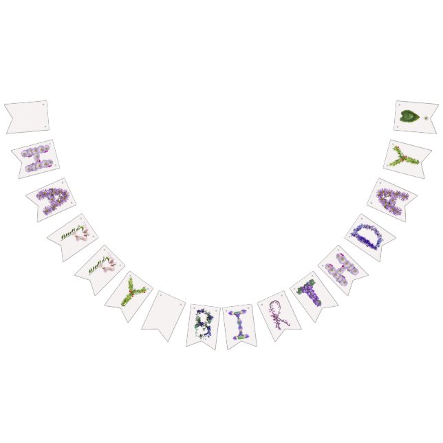 Wildblume Happy Birthday Banner (Alle)