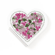 Wildblume Heart Spiral Notebook