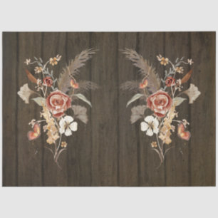 Wildblume Herbst Bouquet Pampas Seidenpapier