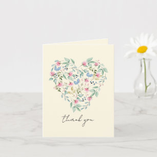 Wildblume Herzlichen Dank oder irgendein Anlass Karte