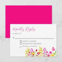 Wildblume Hochzeit Blumenschrift Kindly Antwort