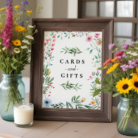 Wildblume Hochzeit Brautparty Karten Geschenke unt