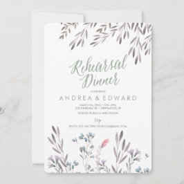 Wildblume Hochzeit Probe Dinner Einladung