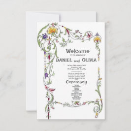 Wildblume Hochzeit rustikale Landprogramme