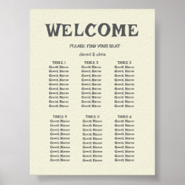 Wildblume Hochzeit rustikale Landsitzkarten Poster