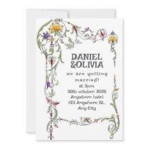 Wildblume Hochzeit Rustikales Land Wilde Blume