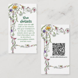 Wildblume Hochzeit Rustikales Land Wilde Blume Mi Begleitkarte