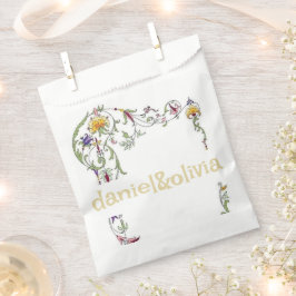 Wildblume Hochzeit Rustikales Land Wilde Blume Mi Geschenktütchen