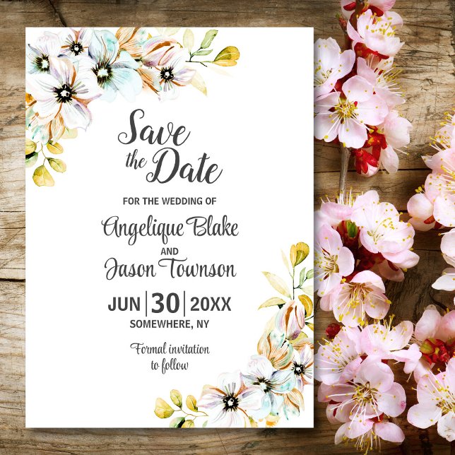 Wildblume Hochzeit Save The Date (Von Creator hochgeladen)