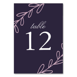 Wildblume Hochzeit Tischnummer