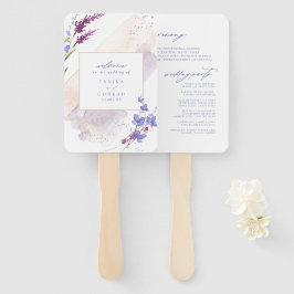 Wildblume Hochzeit Wasserfarbenzeremonie Peri ID95 Fächer