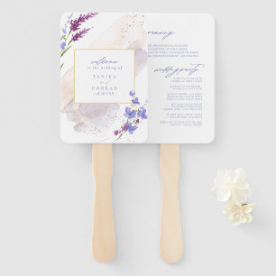 Wildblume Hochzeit Wasserfarbenzeremonie Peri ID95 Fächer