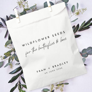 Wildblume Hochzeiten von Schmetterlingen und Bie Geschenktütchen