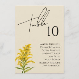 Wildblume Hochzeitkarte Menükarte