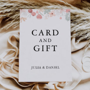 Wildblume Hochzeitskarten und Geschenkzeichen, Einladung