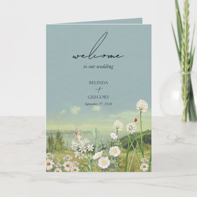 Wildblume-Hochzeitsorden Programm (Vorderseite)