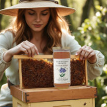 Wildblume Honey 2x3" Realistische Bienen gestriche