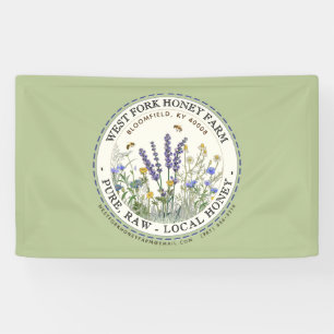 Wildblume Honey Green Banner