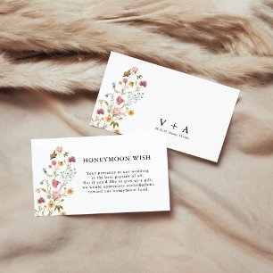 Wildblume Honeymoon Wish Enclosure Card Begleitkarte